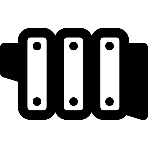 xylofoon Basic Rounded Filled icoon
