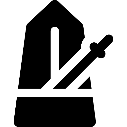 Metronome Basic Rounded Filled icon