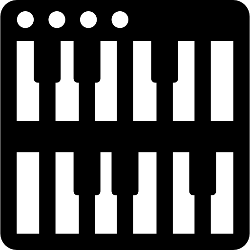sintetizador Basic Rounded Filled icono