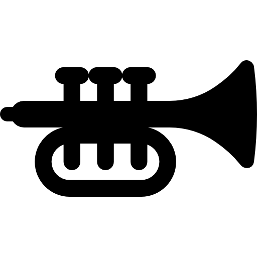 trompeta Basic Rounded Filled icono