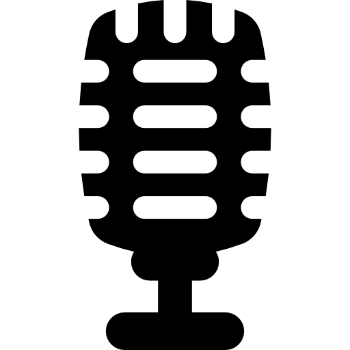 microphone Basic Rounded Filled Icône