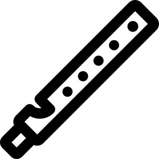 flauta Basic Rounded Lineal icono