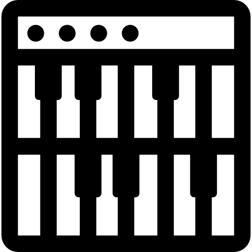 sintetizador Basic Rounded Lineal Ícone