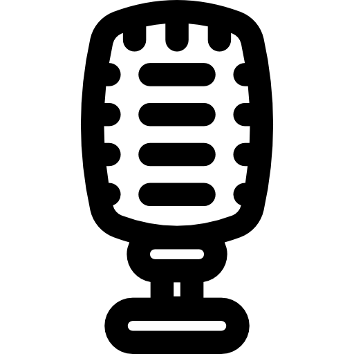 Микрофон Basic Rounded Lineal иконка