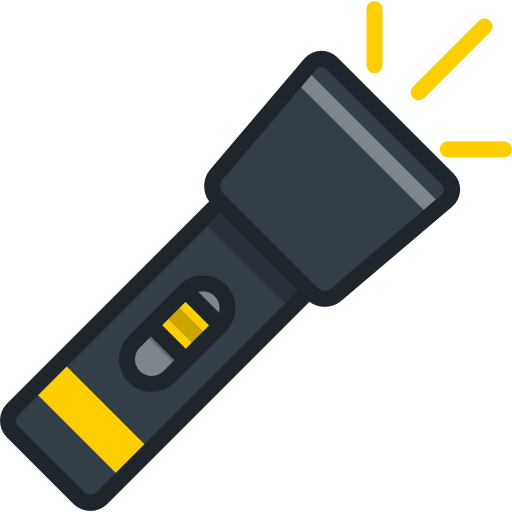 Flashlight Special Lineal color icon