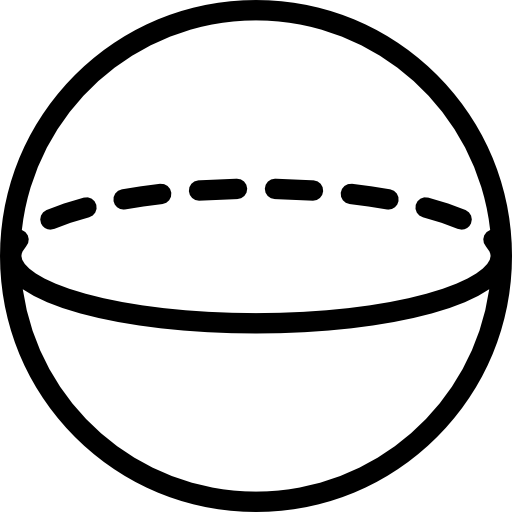 구체 Detailed Rounded Lineal icon