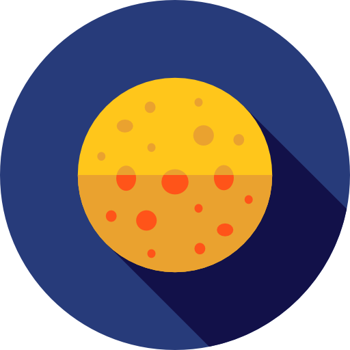 fasi lunari Flat Circular Flat icona