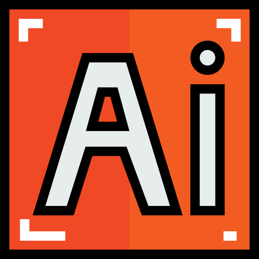 adobe illustrator Detailed Straight Lineal color icon