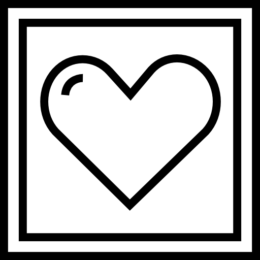 Сердце Detailed Straight Lineal иконка