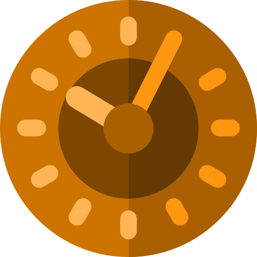 時間 Basic Rounded Flat icon
