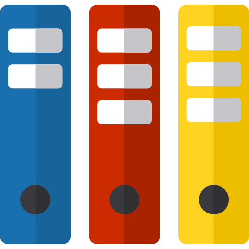 les archives Basic Rounded Flat Icône