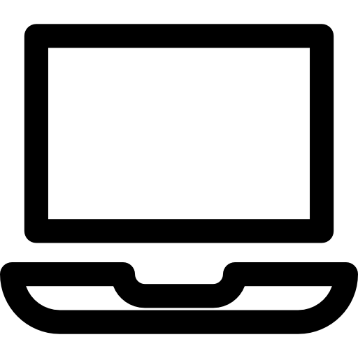 노트북 Basic Rounded Lineal icon