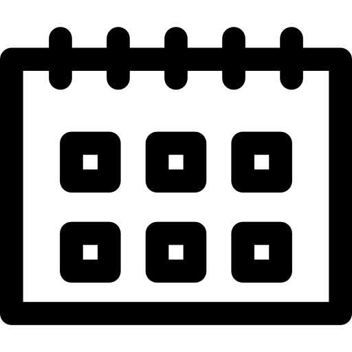 カレンダー Basic Rounded Lineal icon