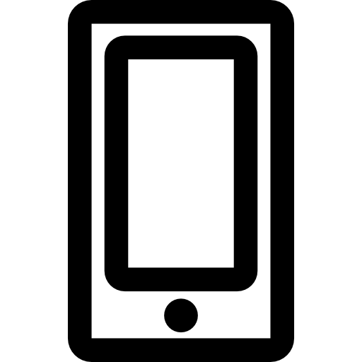 smartphone Basic Rounded Lineal icon