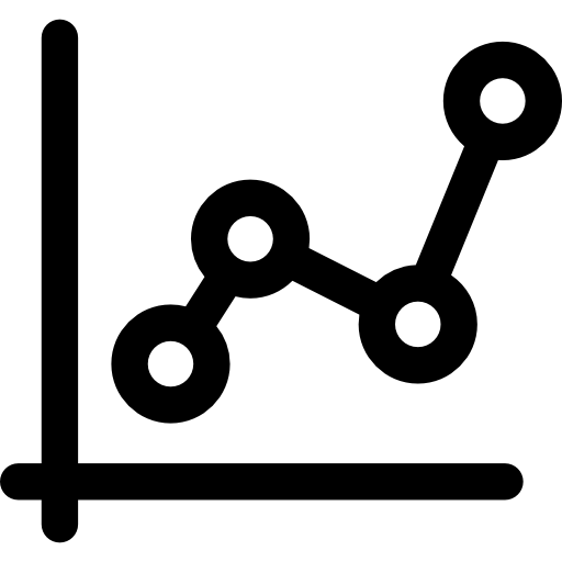 liniendiagramm Basic Rounded Lineal icon