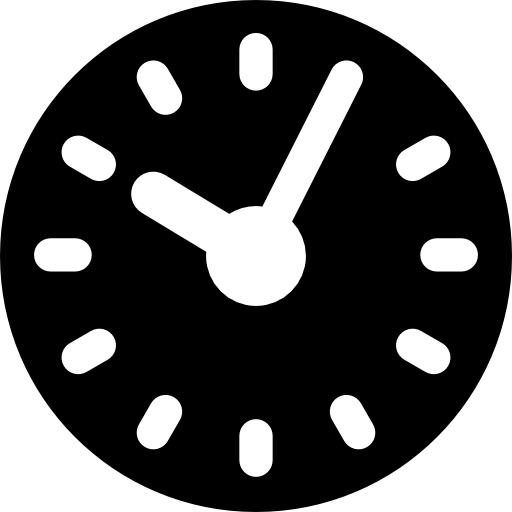 Time Basic Rounded Filled icon