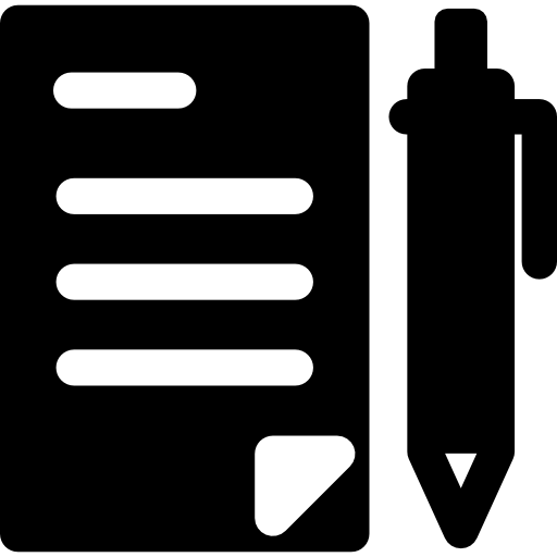 Contract Basic Rounded Filled icon