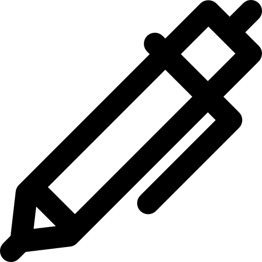 bolígrafo Basic Rounded Lineal icono