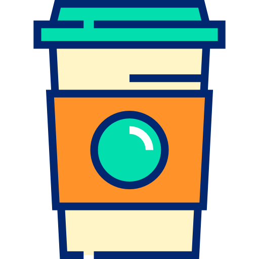 tazza di caffè Detailed Straight Lineal color icona