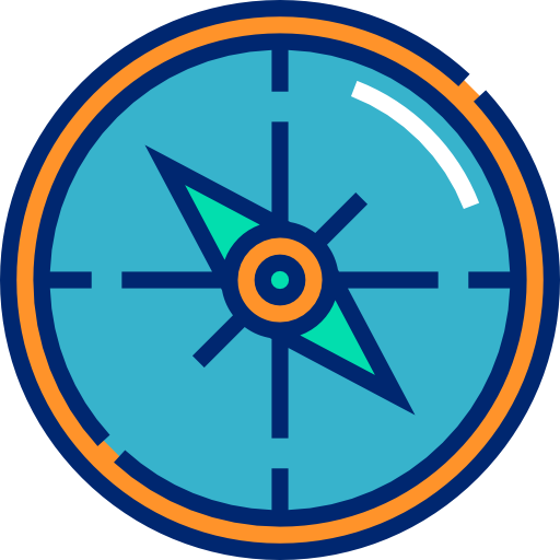 Compass Detailed Straight Lineal color icon