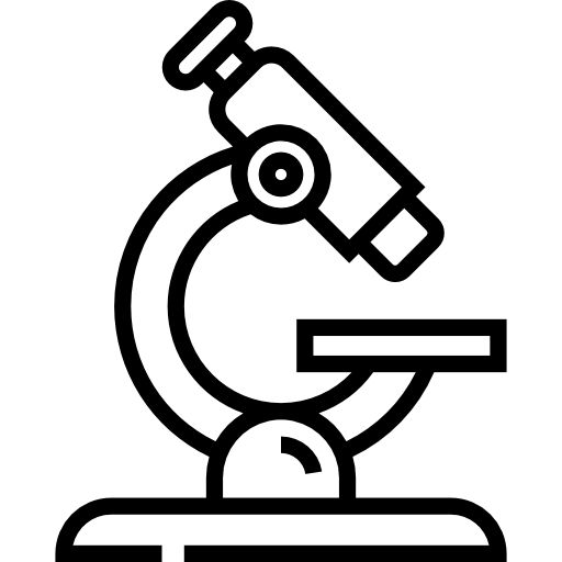 microscopio Detailed Straight Lineal icona