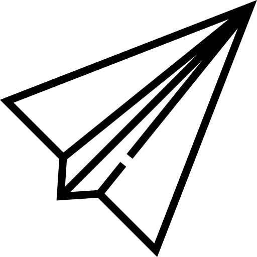 avion en papier Detailed Straight Lineal Icône