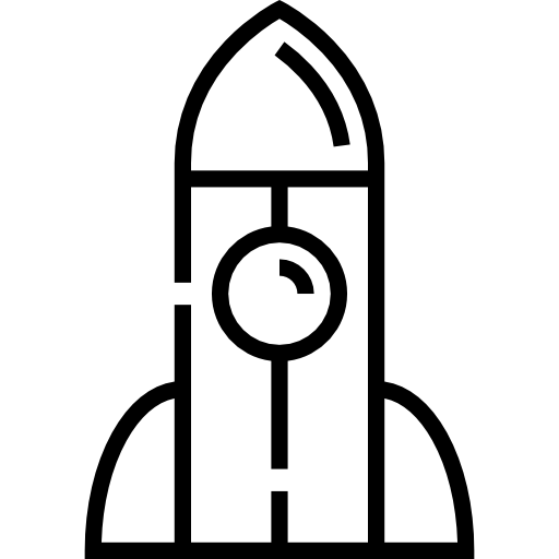 Rocket ship Detailed Straight Lineal icon