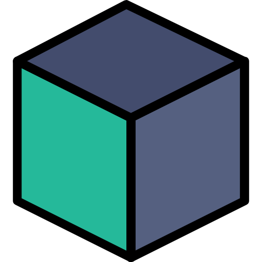 Cube Basic Miscellany Lineal Color icon