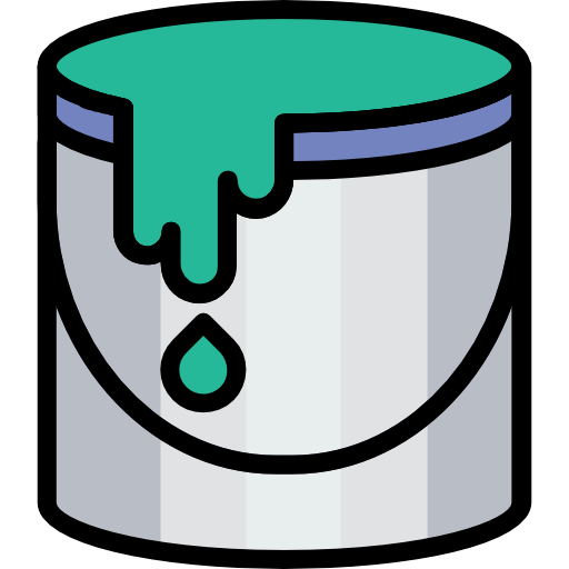 Paint bucket Basic Miscellany Lineal Color icon