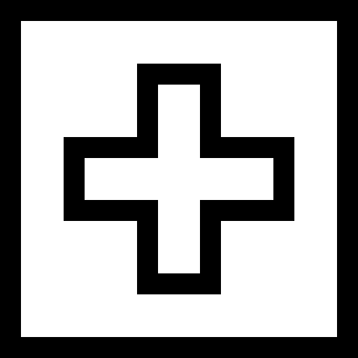 hospital Basic Straight Lineal icono