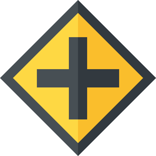 Überschneidung Basic Straight Flat icon