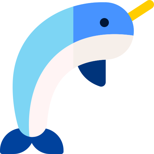 narwhal Basic Rounded Flat Ícone