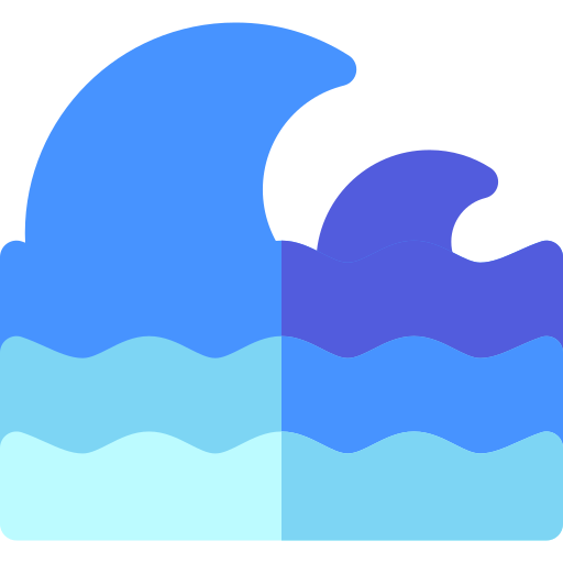 Wave Basic Rounded Flat icon