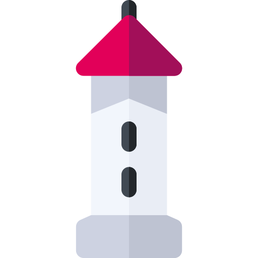 タワー Basic Rounded Flat icon