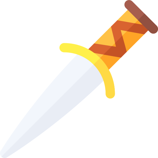 Dagger Basic Rounded Flat icon
