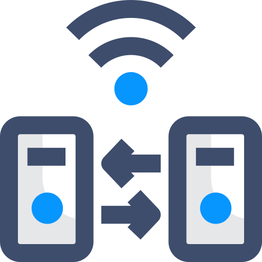 transfert de données SBTS2018 Blue Icône