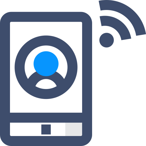 mobiltelefon SBTS2018 Blue icon