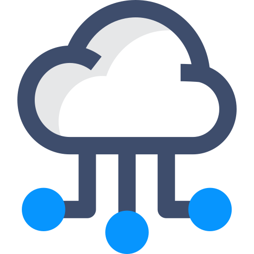 rete nuvola SBTS2018 Blue icona