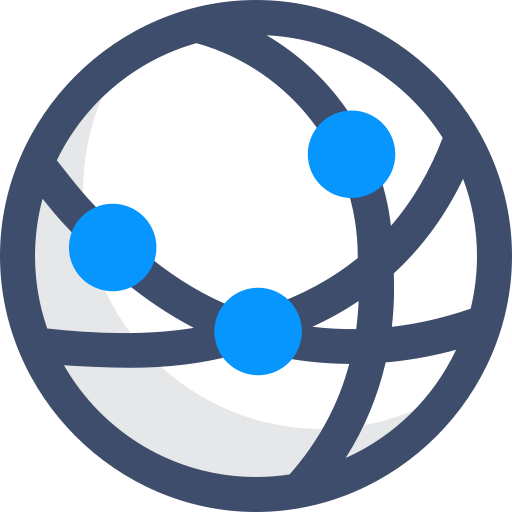 réseau mondial SBTS2018 Blue Icône