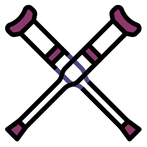 Crutch Generic Outline Color icon