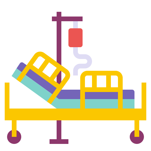 Hospital bed Generic Flat icon