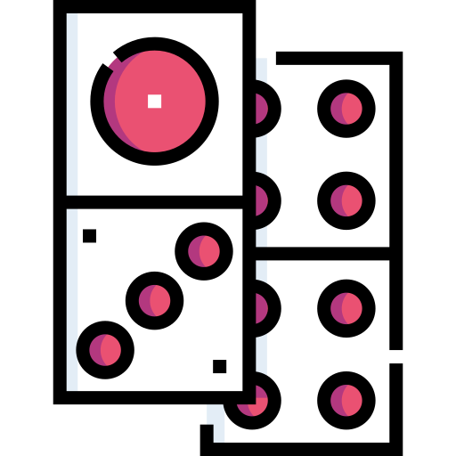 domino Detailed Straight Lineal color ikona