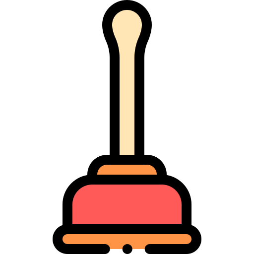 Plunger Detailed Rounded Lineal color icon