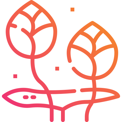 fleur Mangsaabguru Lineal Gradient Icône