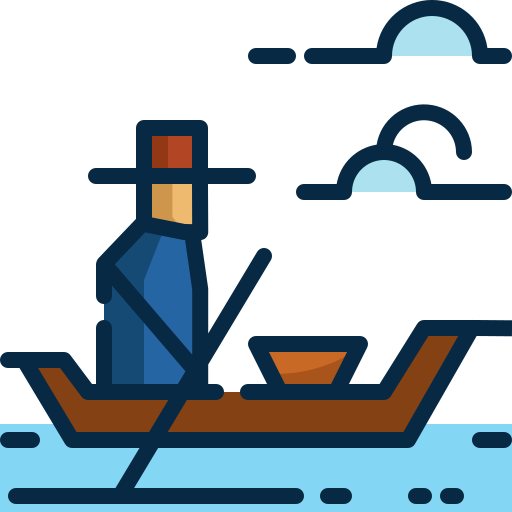 Boat Mangsaabguru Lineal Color icon