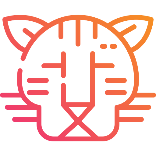 tigre Mangsaabguru Lineal Gradient icono