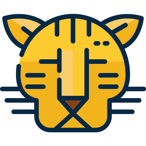 Tiger Mangsaabguru Lineal Color icon