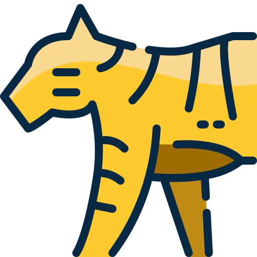tygrys Mangsaabguru Lineal Color ikona