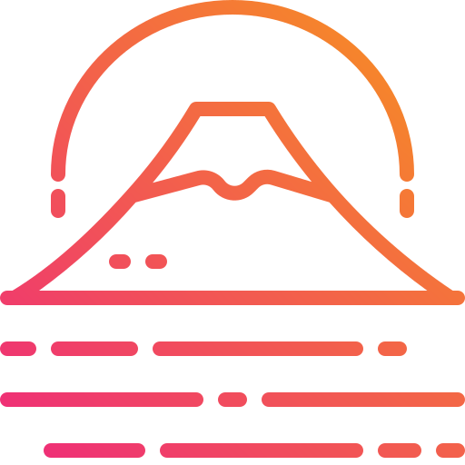 富士山 Mangsaabguru Lineal Gradient icon