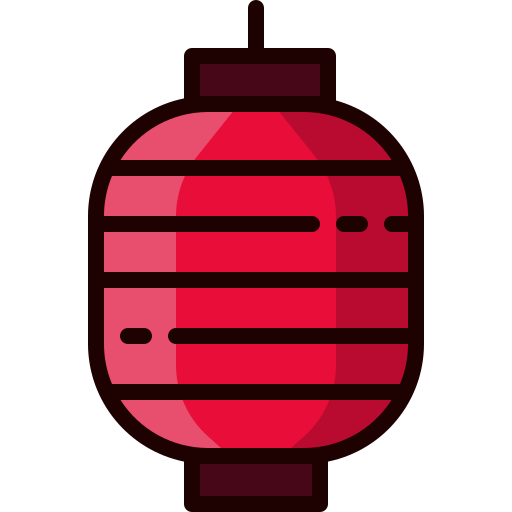 lámpara japonesa Mangsaabguru Lineal Color icono